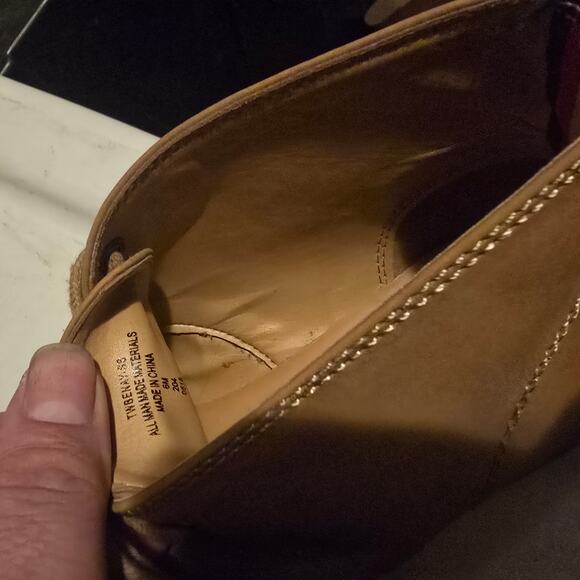 Tommy Hilfiger TWBENAY-SS Tan Faux Leather Ankle Lace Up Chukka Boots Womens 7 - Picture 9 of 10